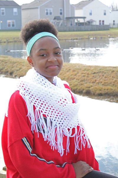 Lacy Infinity Scarf Crochet Pattern
