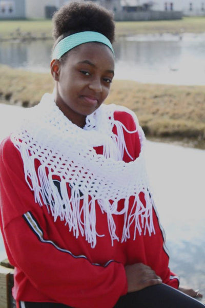 Lacy Infinity Scarf Crochet Pattern