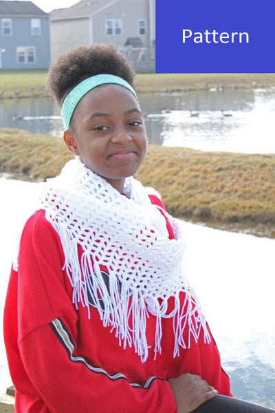 Lacy Infinity Scarf Crochet Pattern