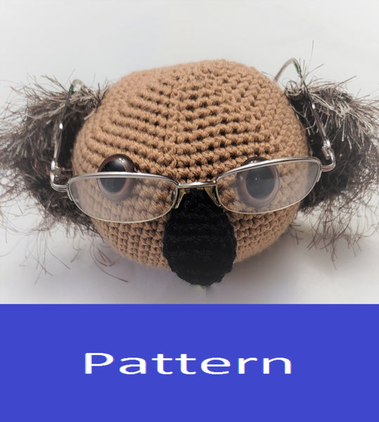 Eyeglass Holder Stand Koala Crochet Pattern, Koala Amigurumi Pattern