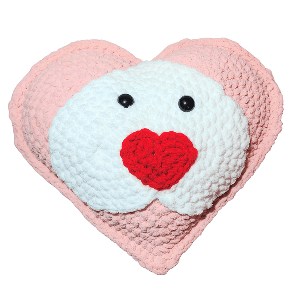 Lion Heart Pillow Crochet Pattern - My Fingers Fly