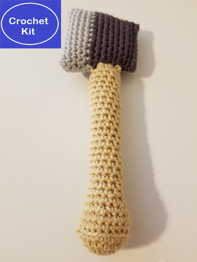 Lumberjack Axe Baby Rattle Crochet Kit