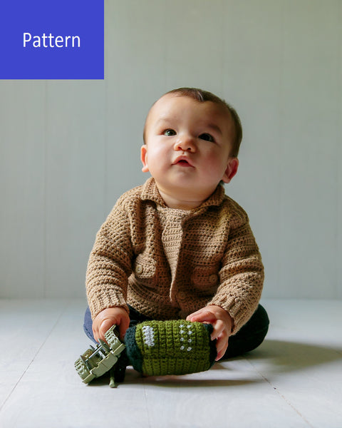 Baby Marine Sweater Crochet Pattern, Instant PDF Download