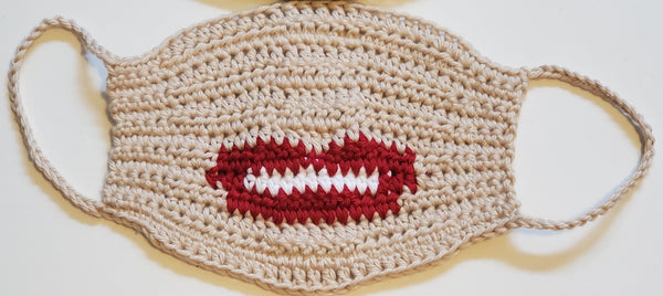 Lips Face Mask Crochet Pattern
