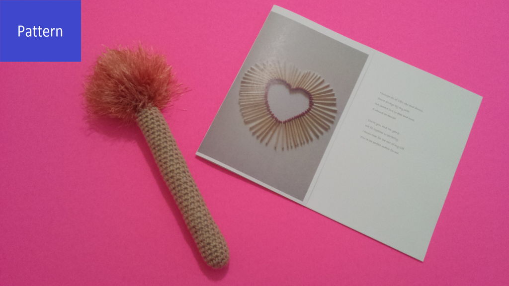 Matchstick Plush Toy Crochet Pattern including Greeting Card PDF