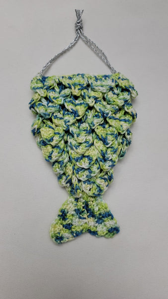 Crochet Pattern Mermaid Tail Christmas Ornament, Mermaid Christmas Decor