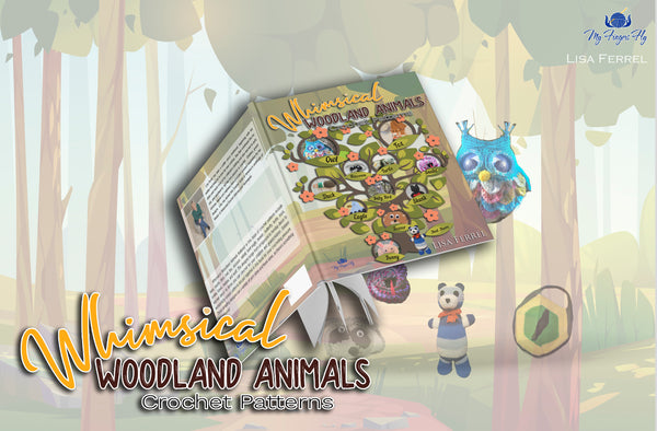 Crochet Pattern Ebook, Whimsical Woodland Animals - 16 Crochet Patterns