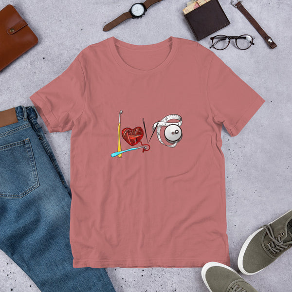 Love Crochet Short-Sleeve Ladies' T-Shirt