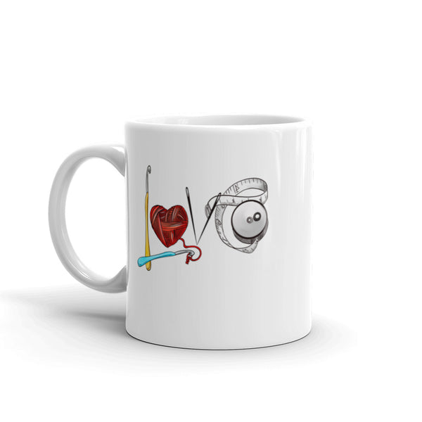 Love Crochet Coffee Mug - 11 oz. or 15 oz.