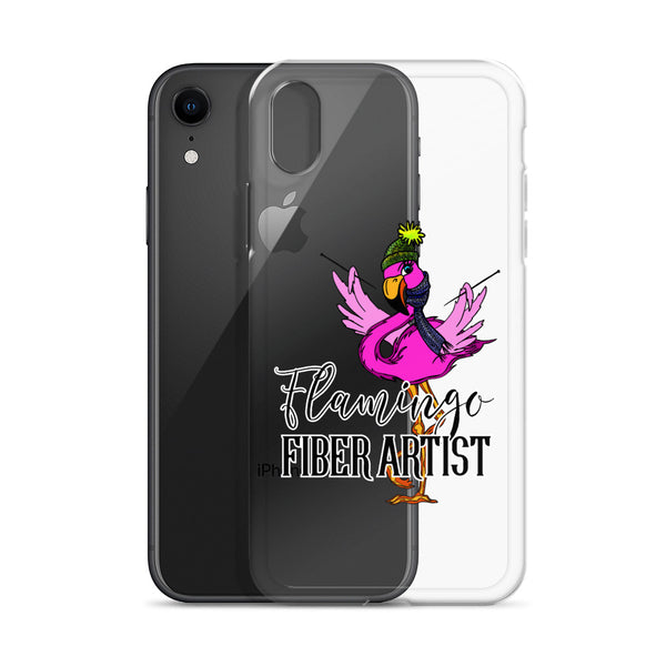 Flamingo Fiber Artist iPhone Case
