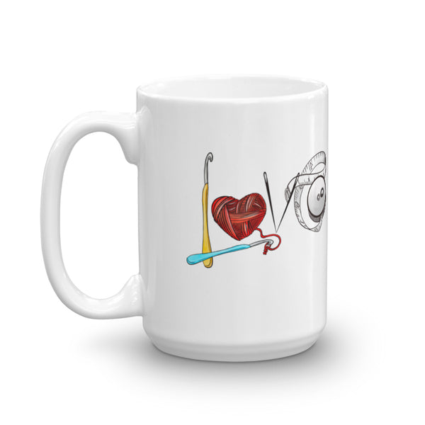 Love Crochet Coffee Mug - 11 oz. or 15 oz.