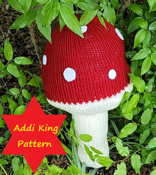 Mushroom Pillow Pattern for Addi Knitting Machine