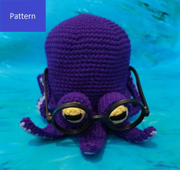 Crochet Eyeglass Holder Pattern Octopus, Amigurumi Octopus Crochet Pattern