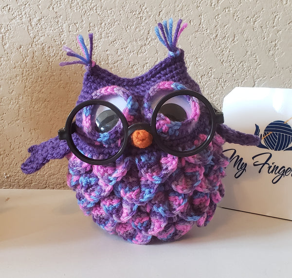 Owl Eyeglass Holder Crochet Pattern