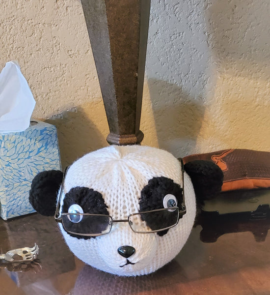 Panda Bear Eyeglass Holder Addi King Pattern