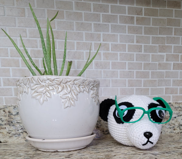 Panda Eyeglass Holder Crochet Pattern