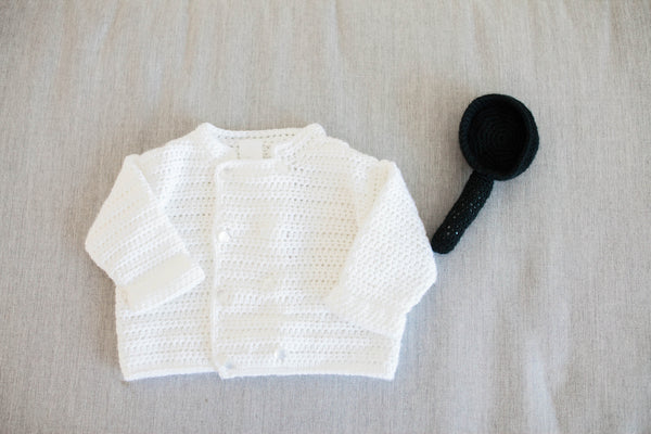 Take Baby to Work Day Sweaters - Skilled Trades Edition Crochet Patterns Ebook - Chef, Construction Worker, Auto Mechanic