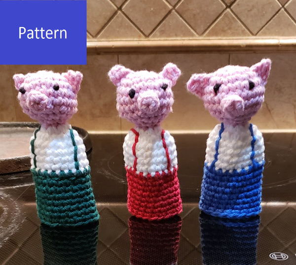 Three Little Pigs Panhandlers Crochet Patterns