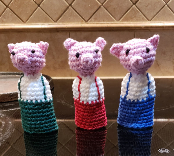 Three Little Pigs Panhandlers Crochet Patterns