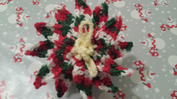 Poinsettia Goody Bag Crochet Pattern in PDF Format