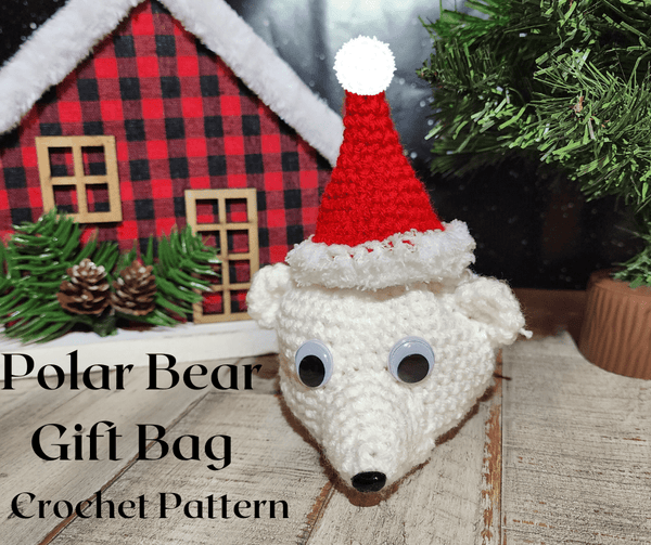 Polar Bear Gift Bag Crochet Pattern - My Fingers Fly