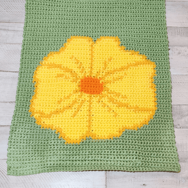 Poppy Pocket Shawl Crochet Pattern - My Fingers Fly