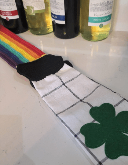 Pot of Gold Kitchen Boa Crochet Pattern - My Fingers Fly