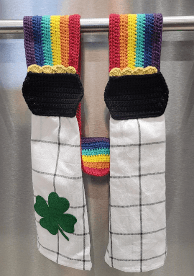 Pot of Gold Kitchen Boa Crochet Pattern - My Fingers Fly