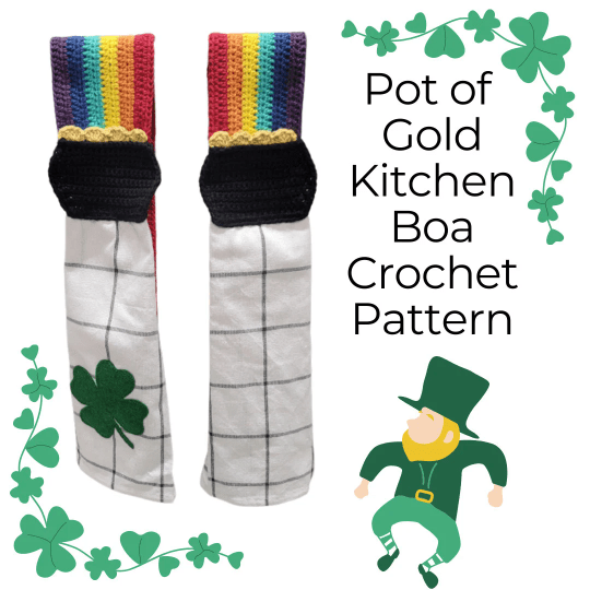 Pot of Gold Kitchen Boa Crochet Pattern - My Fingers Fly