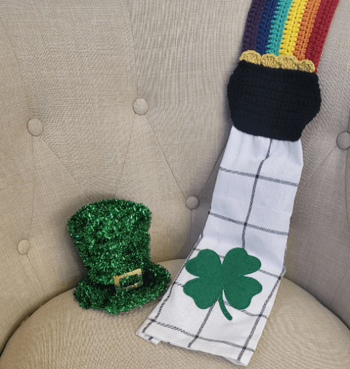 Pot of Gold Kitchen Boa Crochet Pattern - My Fingers Fly