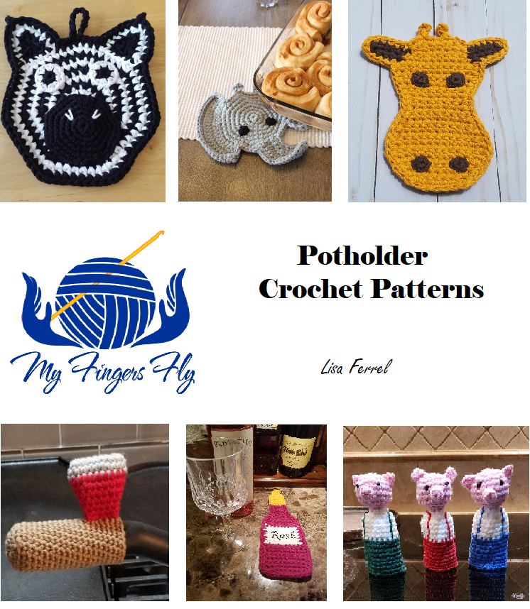 Potholder Crochet Patterns Ebook - Instant PDF Download