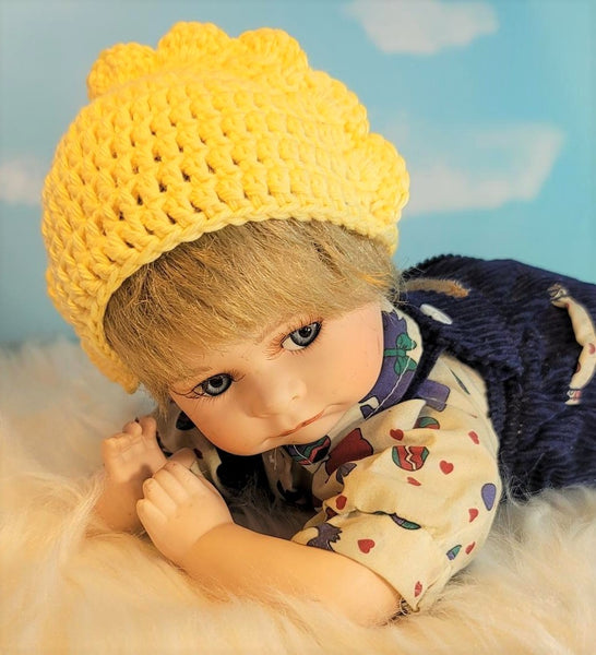 Crochet Pattern Sunshine Baby Hat with Preemie Sizes, New Baby Gift