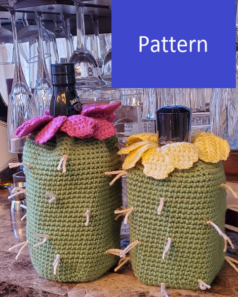 Prickly Pear Liquor Bottle Crochet Pattern