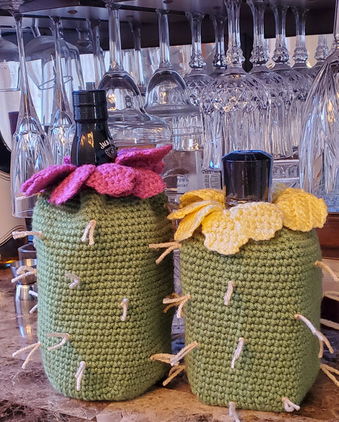 Prickly Pear Liquor Bottle Crochet Pattern