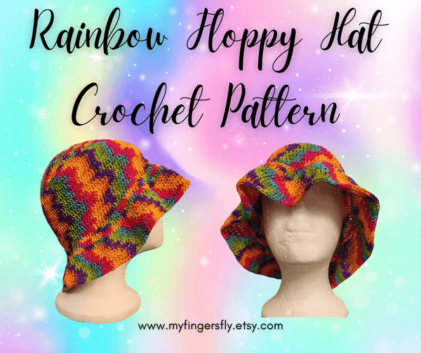 Pride Floppy Hat Crochet Pattern - My Fingers Fly