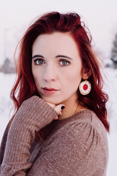 Pumpkin Pie Earring Crochet Pattern - Christmas Tree Ornament Crochet Pattern