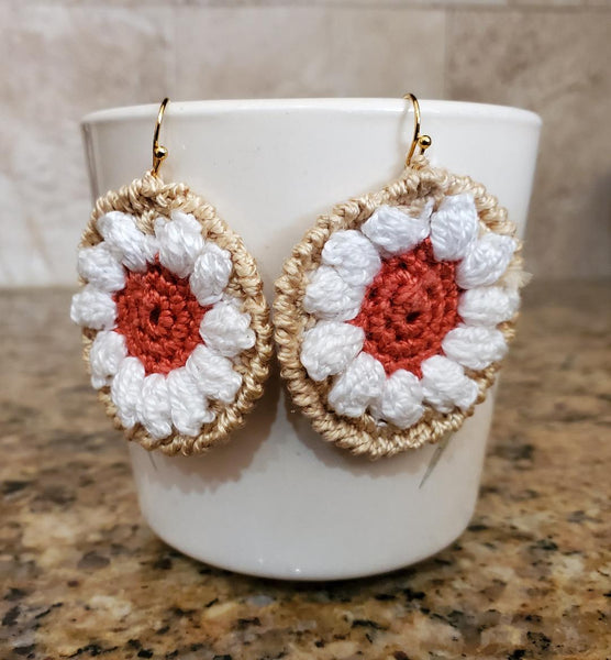 Pumpkin Pie Earring Crochet Pattern - Christmas Tree Ornament Crochet Pattern
