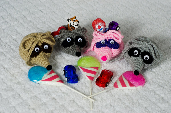 Raccoon Goody Bag Crochet Pattern