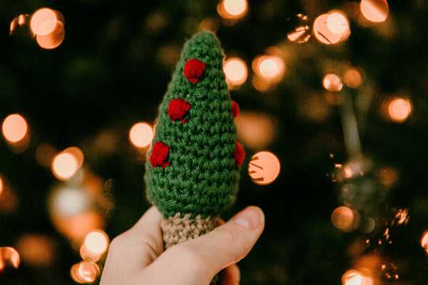 Christmas Tree Baby Rattle Crochet Pattern