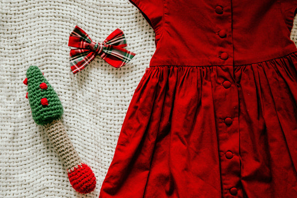 Christmas Tree Baby Rattle Crochet Pattern