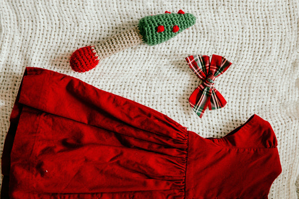 Christmas Tree Baby Rattle Crochet Pattern