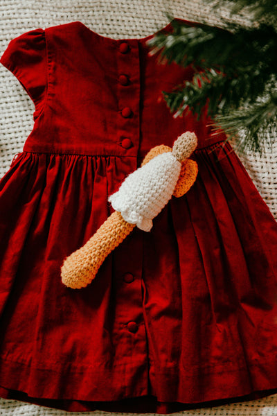 Angel Baby Rattle Crochet Pattern - Christmas Baby Rattle Crochet Pattern