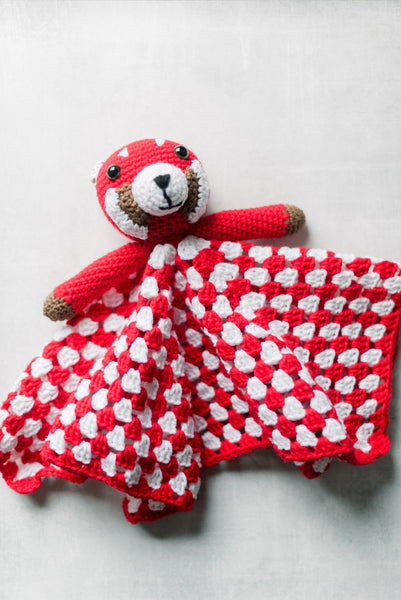 Red Panda Lovey Crochet Pattern
