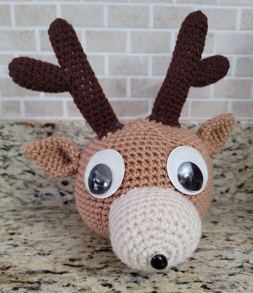 Reindeer Eyeglass Holder Crochet Pattern