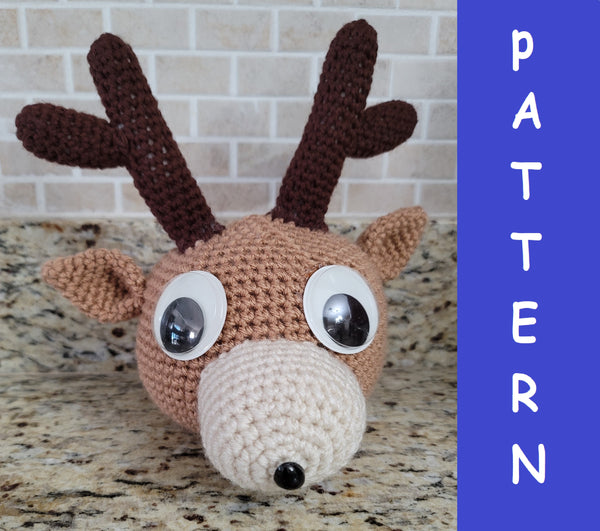 Reindeer Eyeglass Holder Crochet Pattern