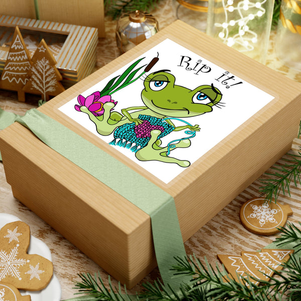Rip It! Frog Kiss-Cut Stickers – My Fingers Fly