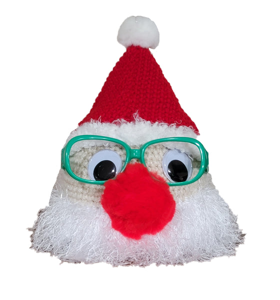 Santa Claus Eyeglass Holder Crochet Pattern