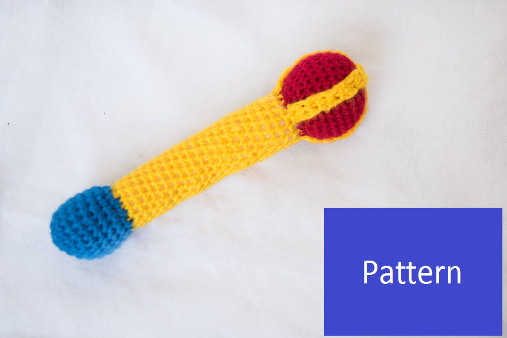 Scepter Baby Rattle Crochet Pattern