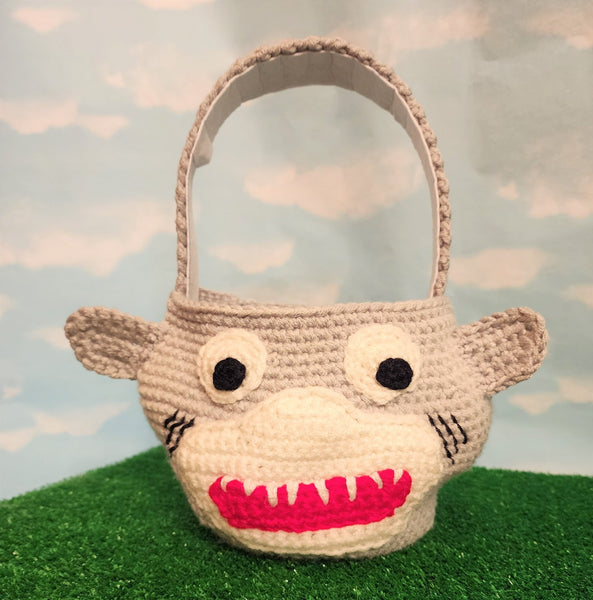 Shark Easter Basket Crochet Pattern - My Fingers Fly