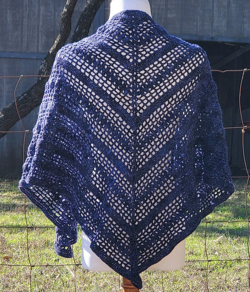 Texas Bluebonnet Shawl Crochet Pattern